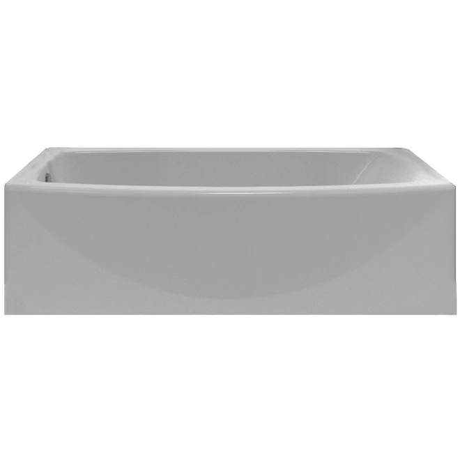 American Standard 34-in X 60-in White Acrylic Rectangular Soaking Bathtub With Left-Hand Drain