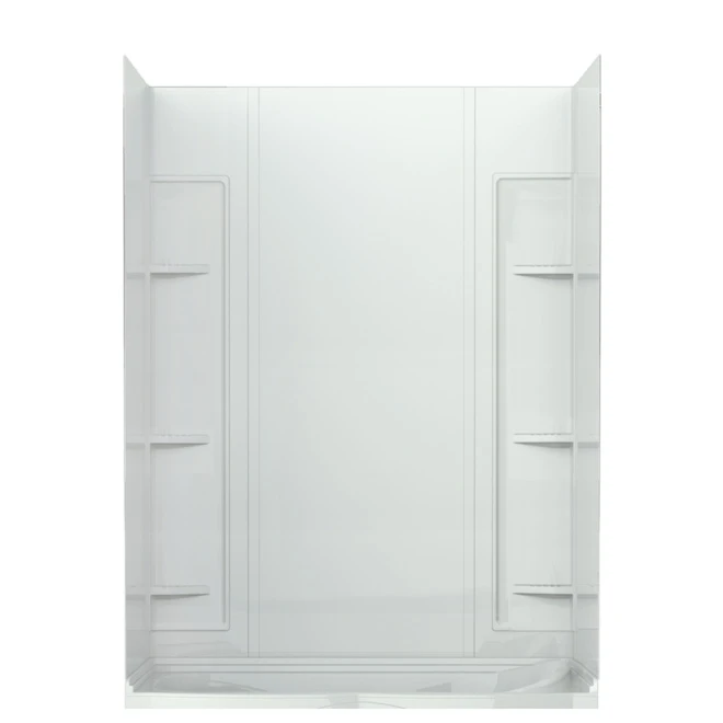 Technoform Maxima Tub Shower Surround - 5-Pieces - Polystyrene - White - 60-in X 32-in X 80-in - Image 2