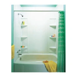 Technoform Maxima Tub Shower Surround - 5-Pieces - Polystyrene - White - 60-in X 32-in X 80-in