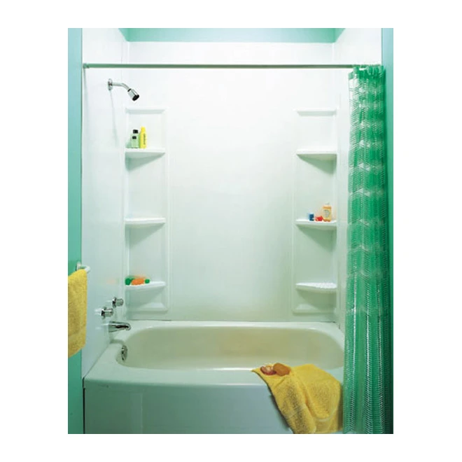 Technoform Maxima Tub Shower Surround - 5-Pieces - Polystyrene - White - 60-in X 32-in X 80-in