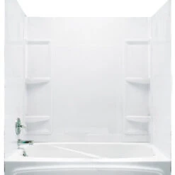 Technoform Monaco Tub Shower Surround - 5-Pieces - Polystyrene - White - 60-in X 32-in X 59-in