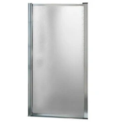 Maax Pivolok Pivot Shower Door - Chrome - Raindrop - 64 1/2-in H X 25-in To 26 3/4-in W