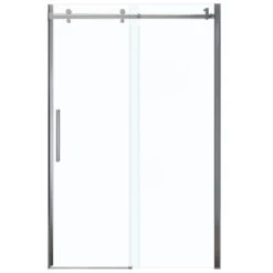Maax Halo Sliding Shower Door - Frameless - 48-in X 78-in Chrome