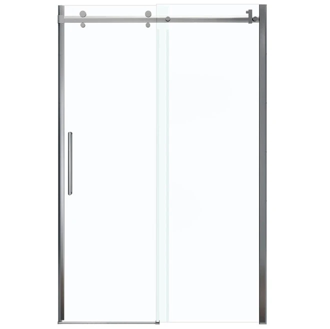 Maax Halo Sliding Shower Door - Frameless - 48-in X 78-in Chrome