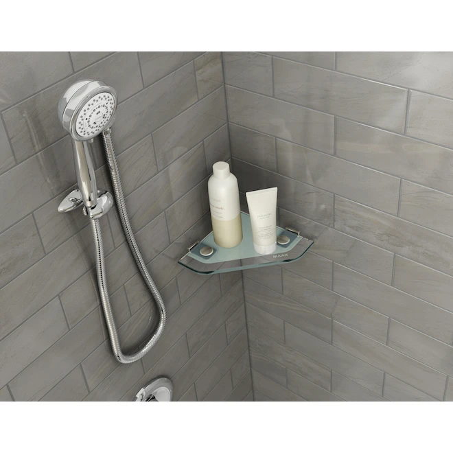 MAAX Corner Tempered Glass Shelf For Shower - Image 4