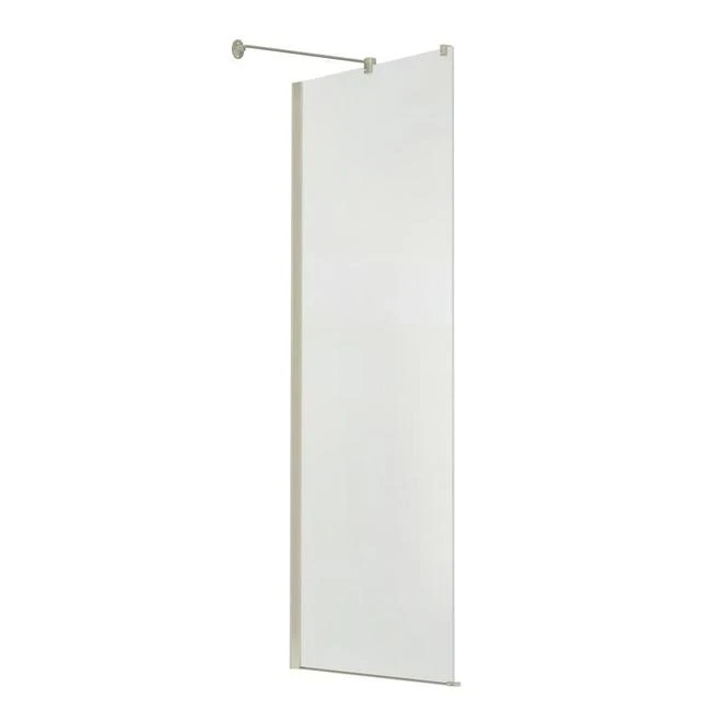 BlissFrameless Shower Door 71.5-in H X 30-in W Brushed Nickel - Image 2