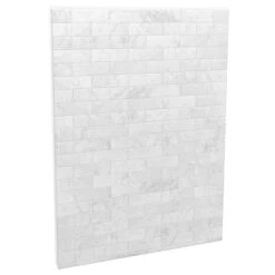 MAAX Utile Composite Back Panel Shower Wall - 60-in X 80-in - Carrara