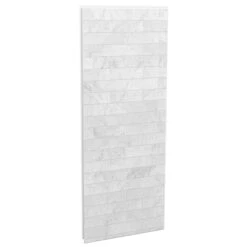 MAAX Utile Composite Side Panel Shower Wall - 32-in X 80-in - Carrara
