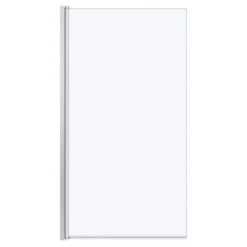 Maax Axial Bathtub Shield - 30-in X 55 1/2-in - Clear Glass - Chrome Finish