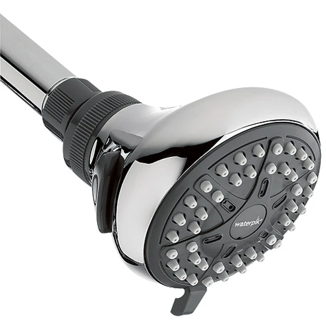 Waterpik Ecoflow Fixed Mount Shower Head - 4 Spray Settings - Chrome Finish - 1.6-gal./min