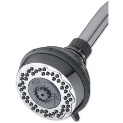 Waterpik Original Shower Massage Fixed Mount Shower Head - 8 Spray Settings - Chrome Finish - 2.5-gal./min