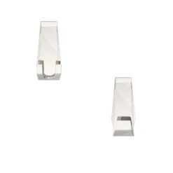 Better Living Facet Chrome Plated Steel 2-Hook Set