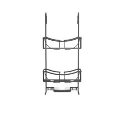 Better Living Venus Black Aluminium 3-Tier Over-the-Door Shower Caddy