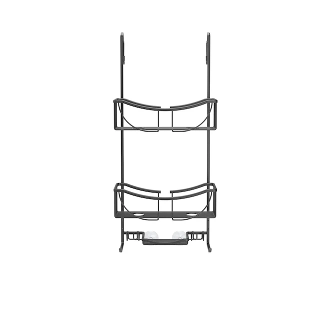 Better Living Venus Black Aluminium 3-Tier Over-the-Door Shower Caddy