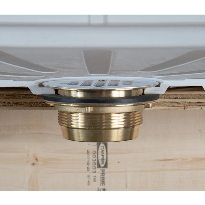 Oatey 4 1/4-in Diameter Brass And Stainless Steel Shower Drain - Image 3