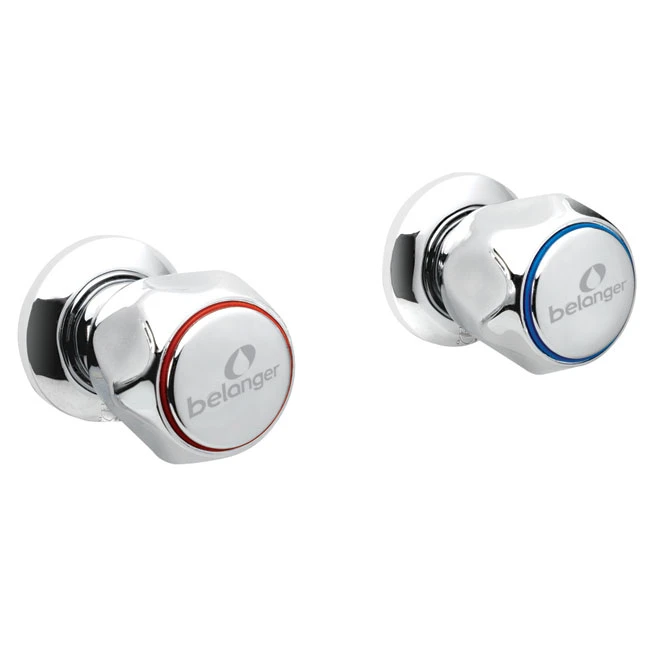 Bélanger Concealed Washing Machine Faucet - Polished Chrome - 2 Knobs - 4 1/2-in Centreset - Image 2