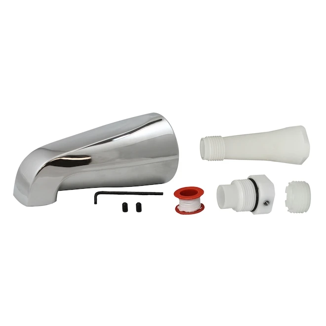 Plumb Pak Polished Chrome Bathtub Spout Without Front Diverter