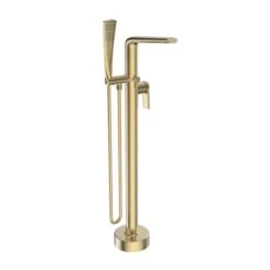 Bélanger Opalia 59-in Freestanding Bathtub Faucet With Handheld Shower - Matte Gold