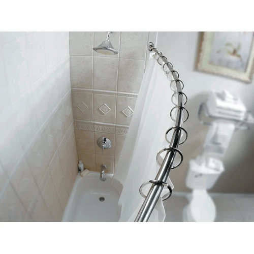 Moen Curved Shower Rod - Adjustable From 57" To 60" - Chrome - Image 2