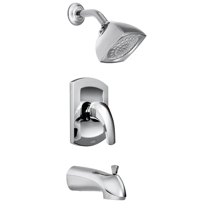 Moen Zarina Tub And Shower Faucet - 1 Handle - 6.65-L/min - Chrome