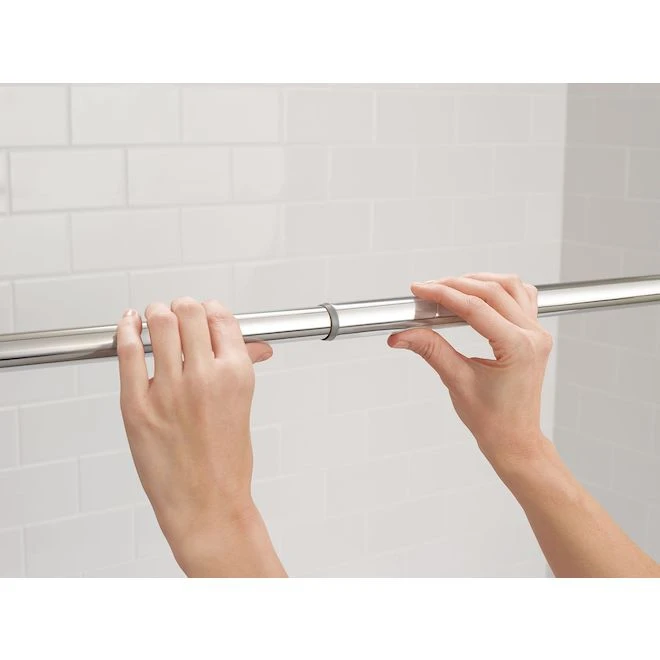 MOEN 72-in Stainless Steel Adjustable Shower Rod - Image 4