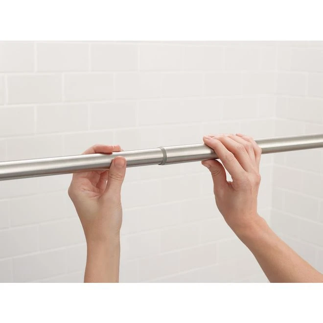 Moen Fastlock 44-in To 72-in Brushed Nickel Tension Rod - Image 3