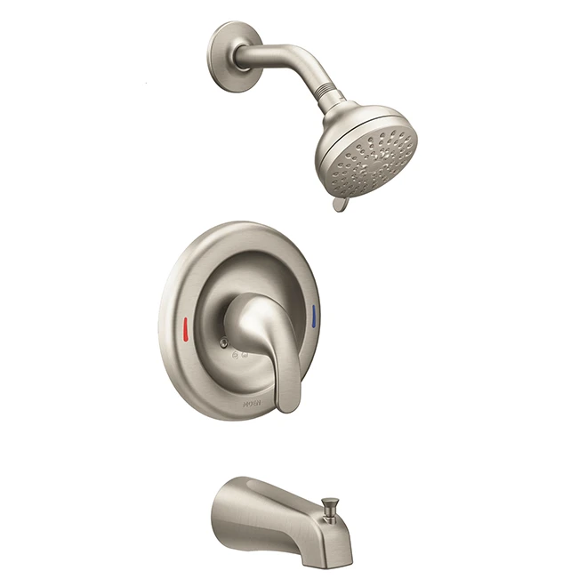 Moen Adler 1-Handle Tub And Shower Faucet - Adler Collection - Brushed Nickel - Image 3