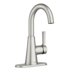Moen Mikah Brushed Nickel Bathroom Faucet - 1 Lever Handle