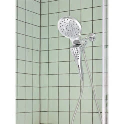 Moen Verso Chrome Combined Shower Head And Hand Shower - 4 Sprays - 7-in Diameter