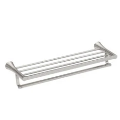 Moen Mikah Chrome Metal Bathroom Towel Shelf