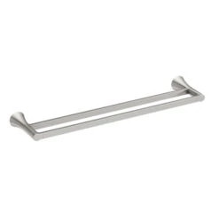 Moen Mikah 24-in Brushed Nickel Metal Double Towel Bar