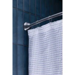 Moen Magnetix 57-in To 60-in Brushed Nickel Curved Shower Rod