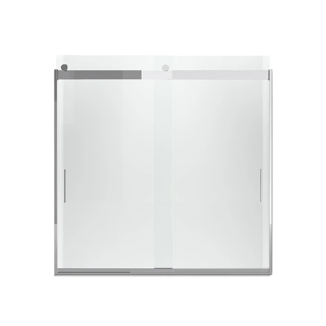 KOHLER Levity 59.625-in W X 59.75-in H Bright Silver Bathtub Door - Image 3
