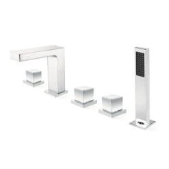 Jade Bath Kamila Chrome Deck-Mounted Bathtub Faucet