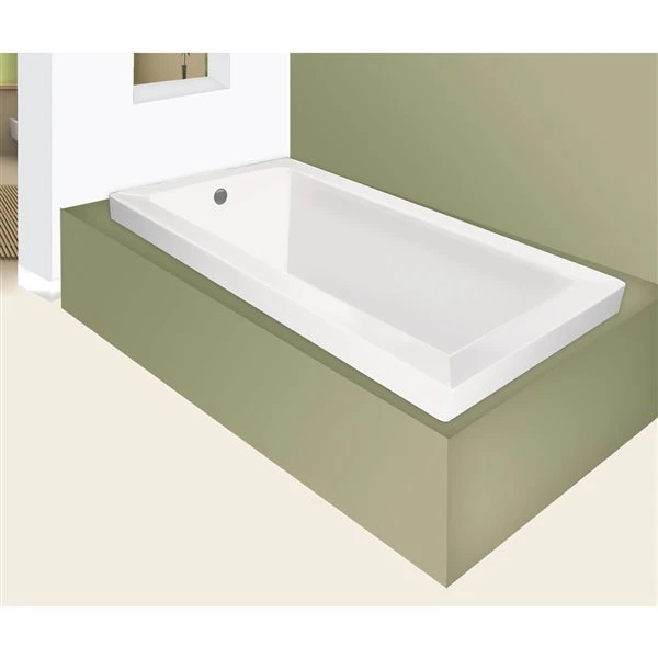 Jade Bath Moderno 66-in White Podium Or Drop In Tub
