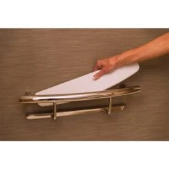 Invisia Collection Polished Chrome Designer Grab Bar With Integrated Shelf