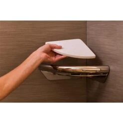 Invisia Collection Polished Chrome Corner Shelf