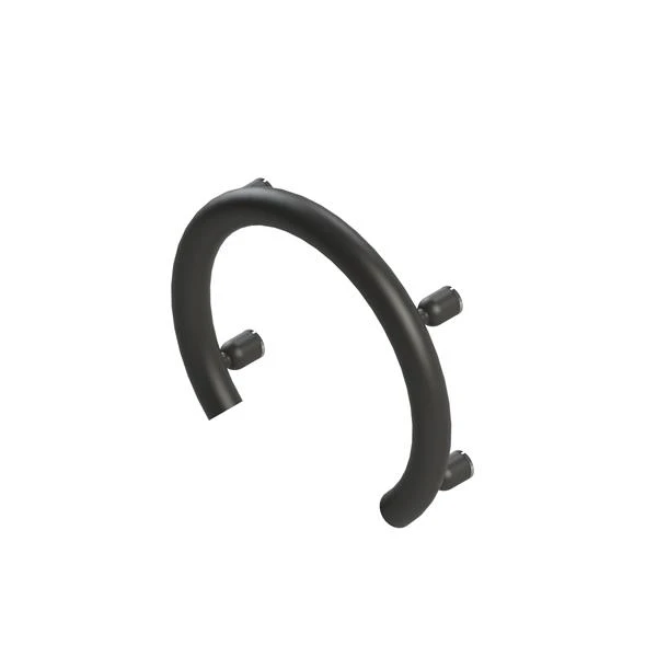 Invisia Collection Matte Black Accent Ring