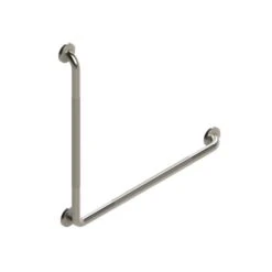 HealthCraft Products Knurled Stainless Steel L-Shaped Grab Bar