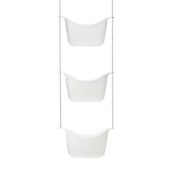 Umbra Flex 5.9-in White/Nickel Shower Caddy