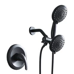 Clihome 2-function Matte Black 1-spray Shower Head And Handheld Shower Combo 2.5 Gpm (9.5 Lpm)