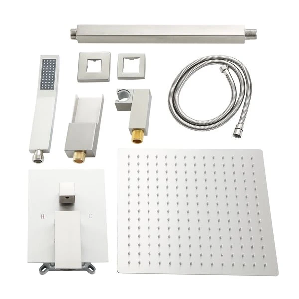Clihome 3-function Shower System 1-handle Bathtub And Shower In Brushed Nickel - Faucet Valve Included - Image 2