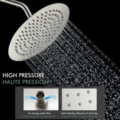 Clihome 2-function Shower System Brushed Nickel 1-handle Bathtub And Shower - Faucet Valve Included