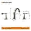 Clihome Brushed Nickel 2-handle Widespread Watersense Bathroom Sink Faucet - Drain Included