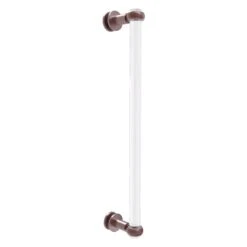 Allied Brass Clearview Antique Copper 18-in Single Side Shower Door Pull With Twisted Accents