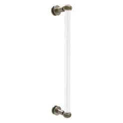 Allied Brass Clearview Antique Brass 18-in Single Side Shower Door Pull With Twisted Accents