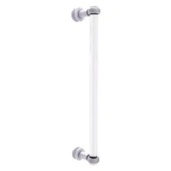 Allied Brass Clearview White 18-in Single Side Shower Door Pull With Twisted Accents
