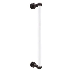 Allied Brass Clearview Aged Bronze 18-in Single Side Shower Door Pull With Twisted Accents