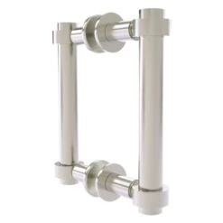 Allied Brass Contemporary 6-in Back To Back Shower Door Pull In Satin Nickel