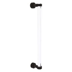 Allied Brass Clearview Oil-rubbed Bronze 18-in Single Side Shower Door Pull With Dotted Accents